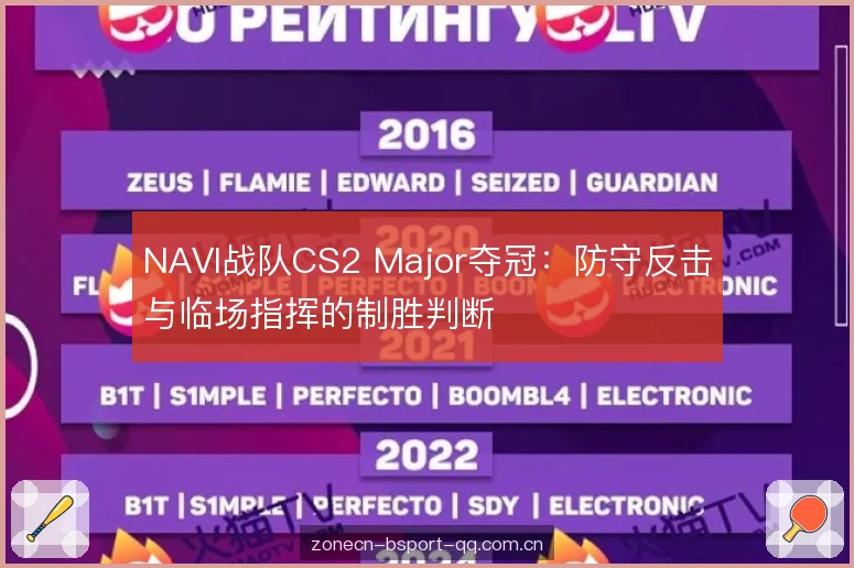 NAVI战队CS2 Major夺冠：防守反击与临场指挥的制胜判断
